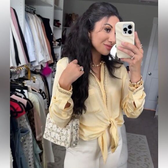 ZARA LONG SEQUIN SHIRT ZW COLLECTION - Picture 2 of 13